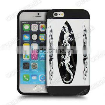 For Iphone 6 Good Quality Ocase Designable Colorful Drawing Painting PC/TPU Two in One Phone Case With Press Key photo-2