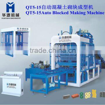 New Technology QT5-15 Automatic Cement Brick Machine From Famous Brick Making Machine China Supplier