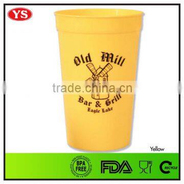 BPA Free 16 oz PP stadium cups for beverage