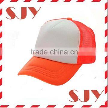 Various color cap 100%polyester sample free blank trucker cap