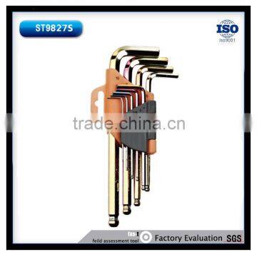 9pcs Allen Wrench Hex Key Set With Plastic Frame