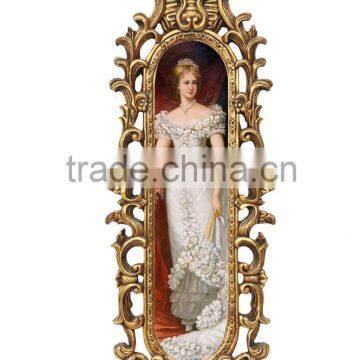 beautiful golden resin frame for pictures size 8*24 inch