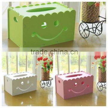 Wholesale facial tissue sweet paper box multi design tissue box holders