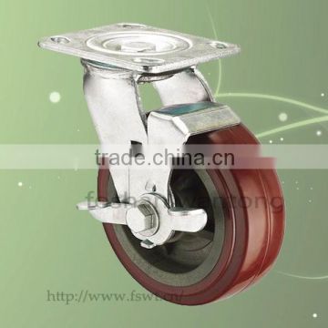 Heavy Duty PVC Wheel 4 Inch Locking Swivel Furniture Caster