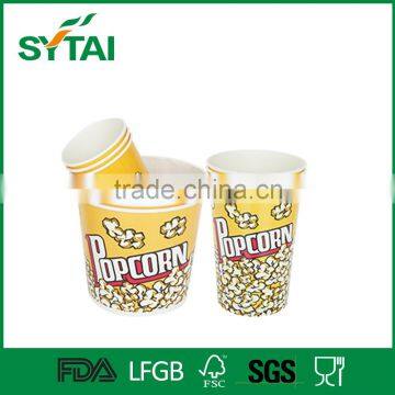 2016 new custom printed cinema disposable popcorn bucket