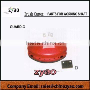 parts for working shaft of brush cutter, guard with small blade for grass trimmer