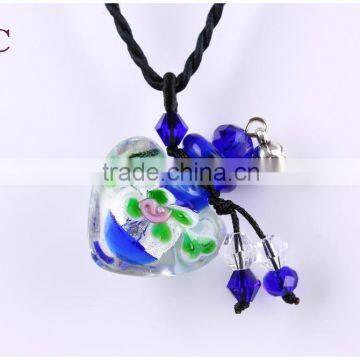 Wholesale Peach Heart Shape Perfume Locket Pendant Necklace for Gift