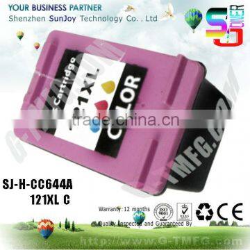 Wholesale Printer Ink Cartridge Compatible CC644HE 121XL for HP ENVY 110 e-All-in-One Printer(CQ809C)Photosmart C4683 All-i