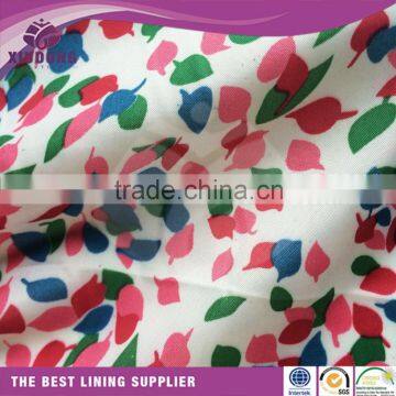 Hot sale popular printed polyester taffeta fabric lining for garment