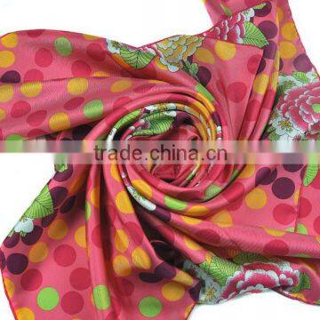 Warm Silk Twill Square Scarves 90*90cm Free Sample Factory Direct Manufacturer in China