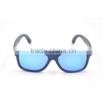 blue lens wooden fishing eyewear colorful wooden sunglasses for women