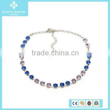 Chinese New Latest Design Elegant Blue Party Necklace