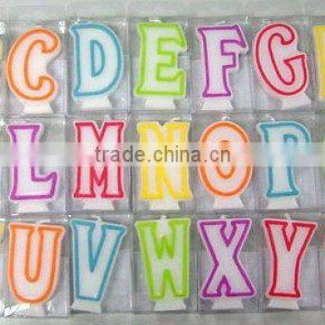 Wholesale Alphabet Cake Candles, available in A B C D E F G ...Y , 26 letter candle Kids Birthday Partyware Party Supplies