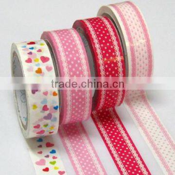 Wholesale YIWU FACTORY Washi Tape designer 15mmx10m Roll Decorative Sticky Paper Masking Tape Adhesive