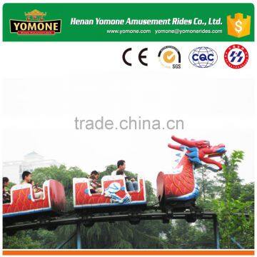 Child attractions fun fair equipment games of mini roller coaster sliding dragon for sale