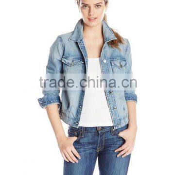 Least Design Women's Pintuck Denim Jacket