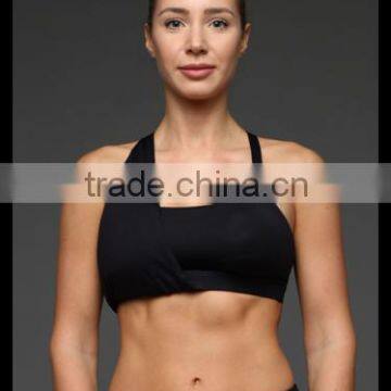 Kiteng Comfortable Yoga Sports Bra With Crisscross Stapes on the Back Wicking Fabric and Padding Office In United States photo-2
