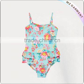 Flores bikini kids lycra suits