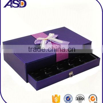 Luxury Two layers handmade custom chocolate cardboard boxes wholesale, chocolate gift box