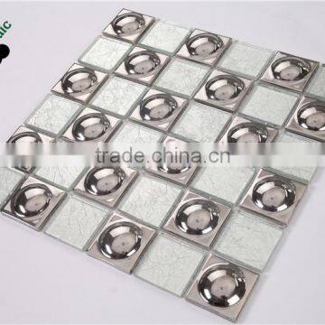 SMG04 Silver Flexible Mosaic Decorative Brick Ceramic Tiles for Living Room Wall photo-4