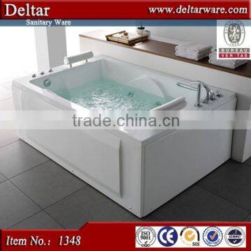 best price for one person massage acrylic bath tub, corner whirlpool full body massage bathtub, square bath tub