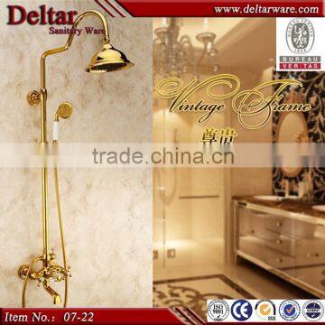 Hot selling classical golden shower water mixer, Wholesale golden shower mixer with hose