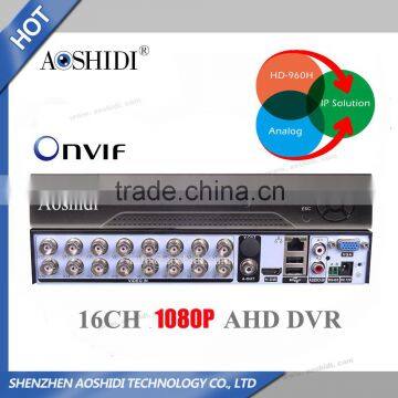 16CH Channel HD 1080P AHD DVR Recorder with HDMI, NVR HVR support Onvif P2P Cloud