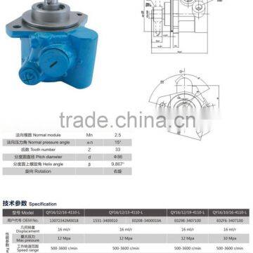 Electric Hydraulic Power Steering Pump for Volvo Truck Yuchai Heavy Truck Engine photo-2