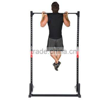 Soozier Adjustable Power Squat Rack Home Exercise Barbell Fitness Cage - Black