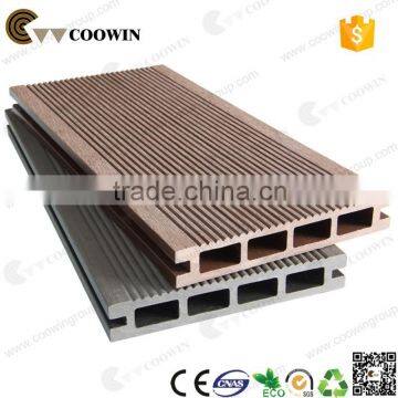 Waterproof hollow tongue and groove composite decking