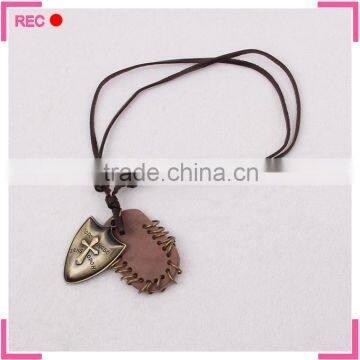 Fashion Jewelry Necklace With Skull Pendant, Leather Chain Latest Model Fashion Necklace photo-2