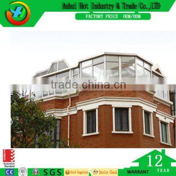 Big House Top Story Waterproof Window Double Glass Fashion Window Decorative Wooden Window Mirror Design