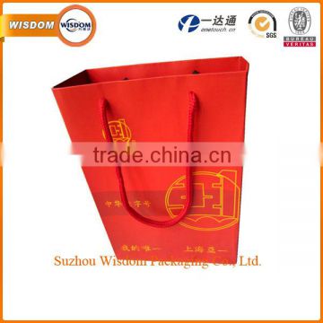 Full color printing wholesale handmade jewelery packaging paper bag designs