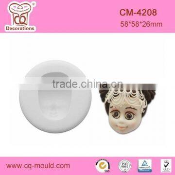 New 3D Character Head Silicone Fondant Mold