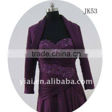 JK53 women Beaded Long sleeves wedding jacket