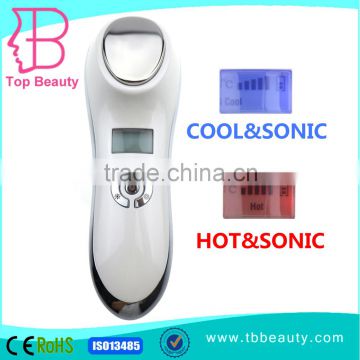 Korea Hot Sale Vibration cold and hot hammer Skin Care USB changer portable home use Machine