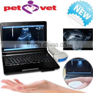 10 inch laptop Veterinary / vet Ultrasound Scanner with 3.5MHz Convex Probe for Equine, Bovine, Swine, Sheep, Cat, Dog