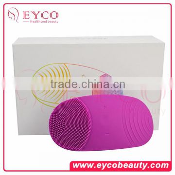 china products mini silicone facial cleaning brush face massager vibrator