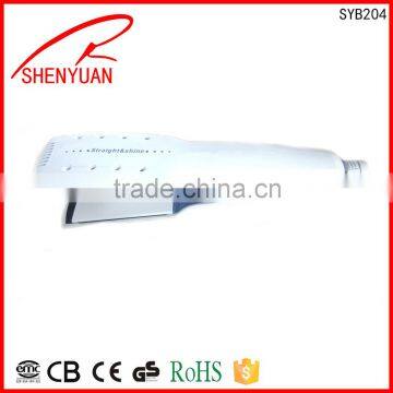 China fast heating hair Straightener Electric fast-working aluminium 360 Swivel cord instant heat temperature lock OEM