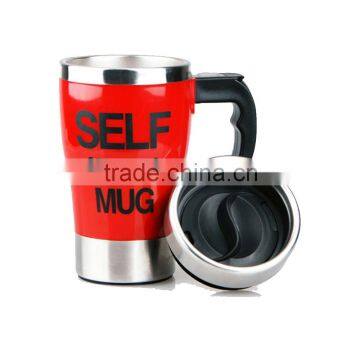 350ML Stainless Promotional Travel Coffee Custom Coffee Self Stirring Mug photo-2