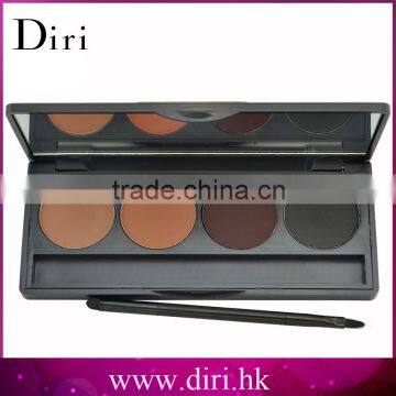 Three color sable hair single eyebrow brush with palette