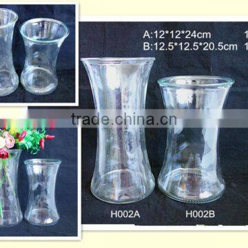 1300ml New Design Fashion Clear Glass Vase