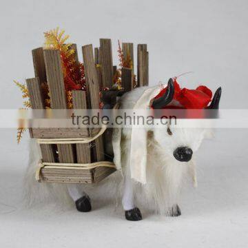 high quality simulated small plastic animal cow figurine