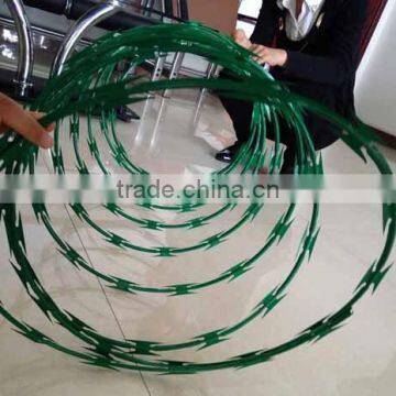 High Quality PVC-coated Razor Wire Mesh pvc razor barbed wire fencing