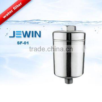 Chromed shower water filter in health and personal care