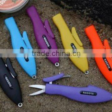 Wholesale plastic surface fly fishing flying shear fly tying scissors