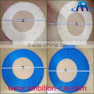 960mm blue treated corrugated cotton polishing wheel