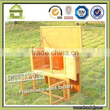 Cheap Wooden Double Decker 2 Story Rabbit Hutches photo-4