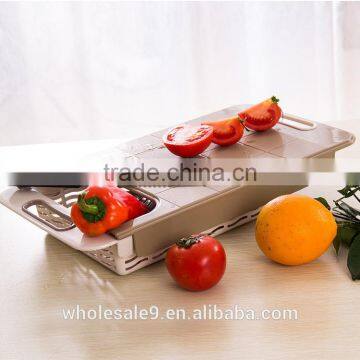 Multifunction Kitchen PP Plastic cutting Board With Drawer