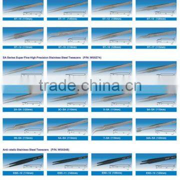 High Precision and Personal Care Stainless Steel Tweezers/straight Tweezers/curved Tweezers photo-3